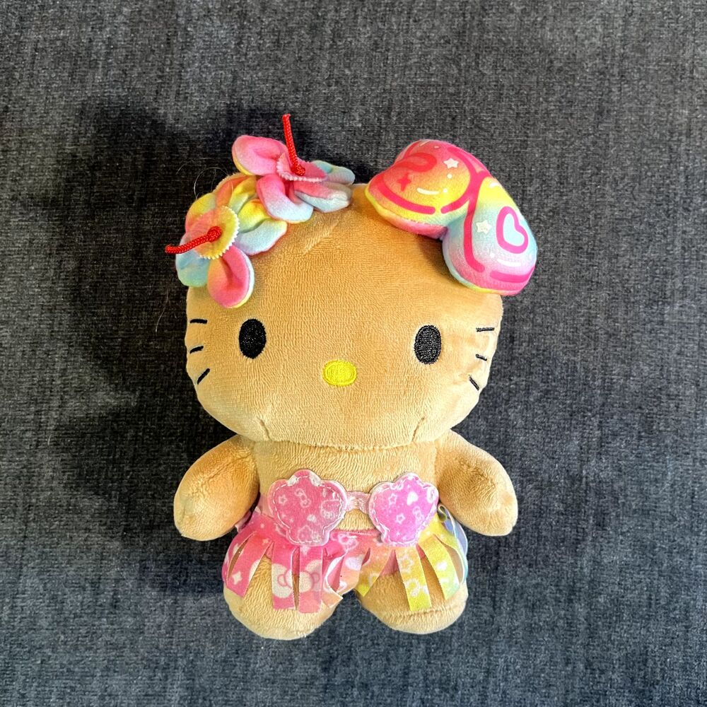 Hawaii Abc Store Limited 50Th Anniversary Tanned Hello Kitty japan Sanrio 6in - Picture 4 of 6